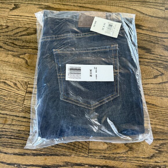 Lucky Brand 105 Slim Taper Jeans Men’s 34x32 Shoreline Blue Denim Stretch NWT - Picture 4 of 5